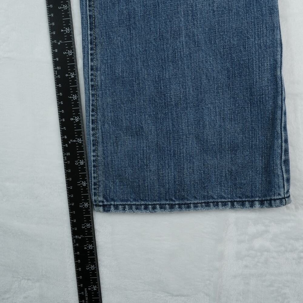 Vintage 90s Old Navy Jeans Womens 8 Regular Blue‎ Bootcut Tramp Stamp Distressed - Picture 11 of 13